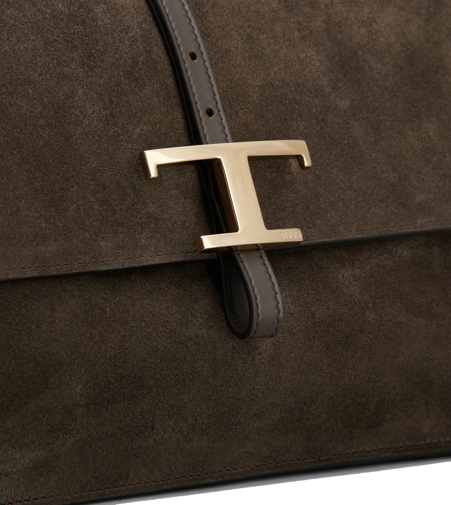TOD'S T-TIMELESS FLAP SMALL BROWN