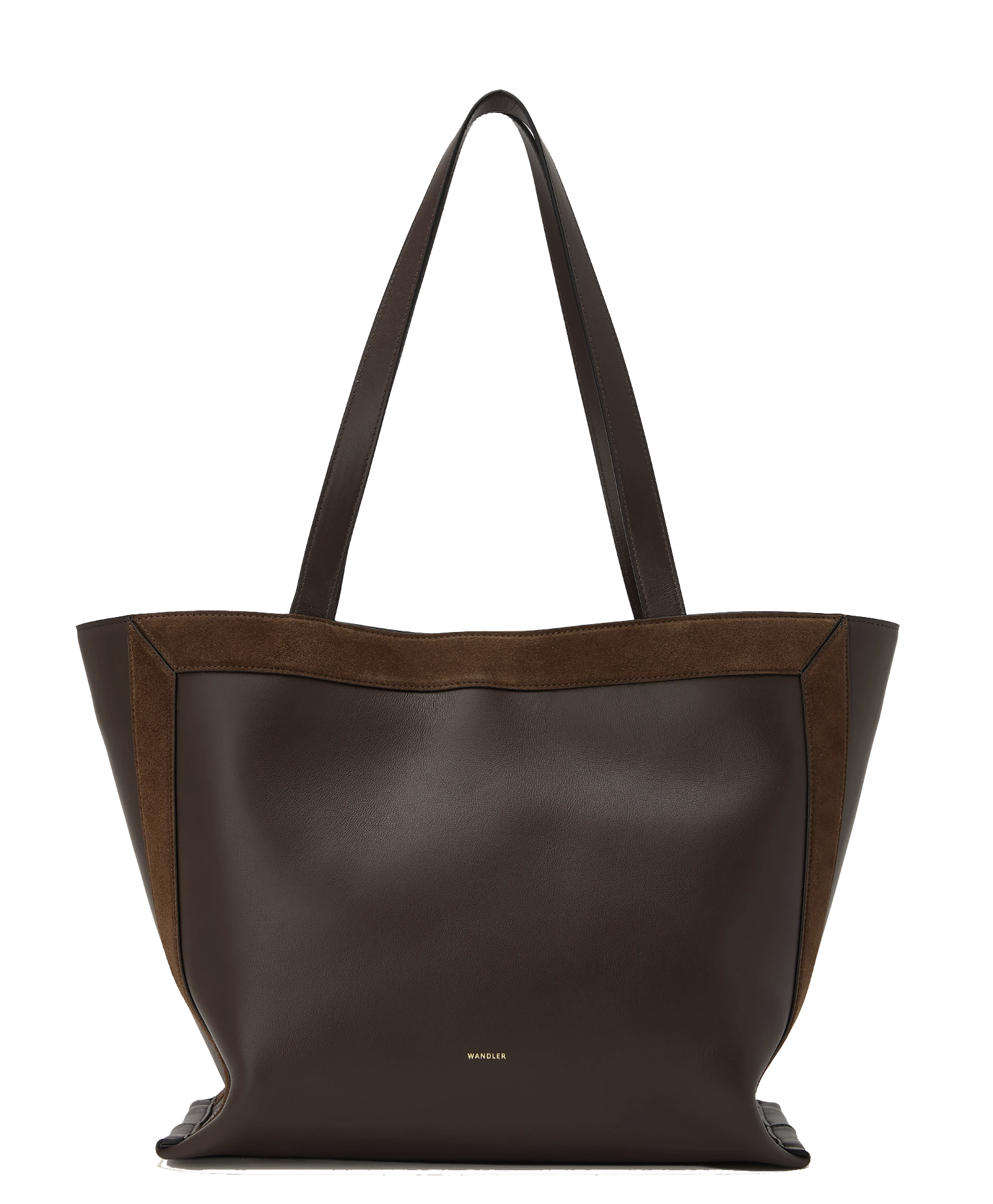 WANDLER IDA TOTE BAG MEDIUM PALISANDER SUEDE