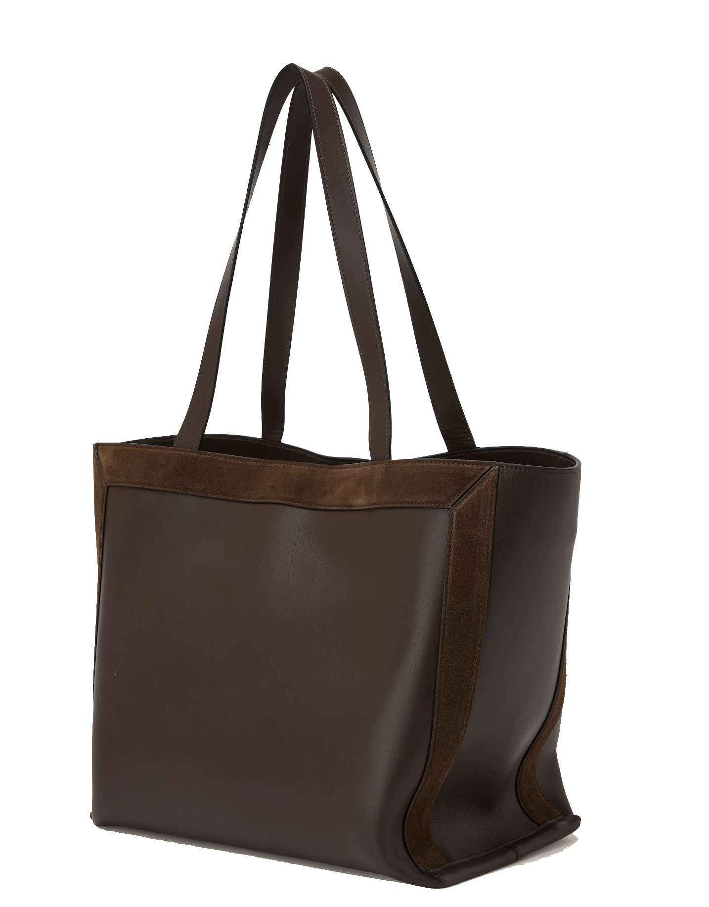 WANDLER IDA TOTE BAG MEDIUM PALISANDER SUEDE