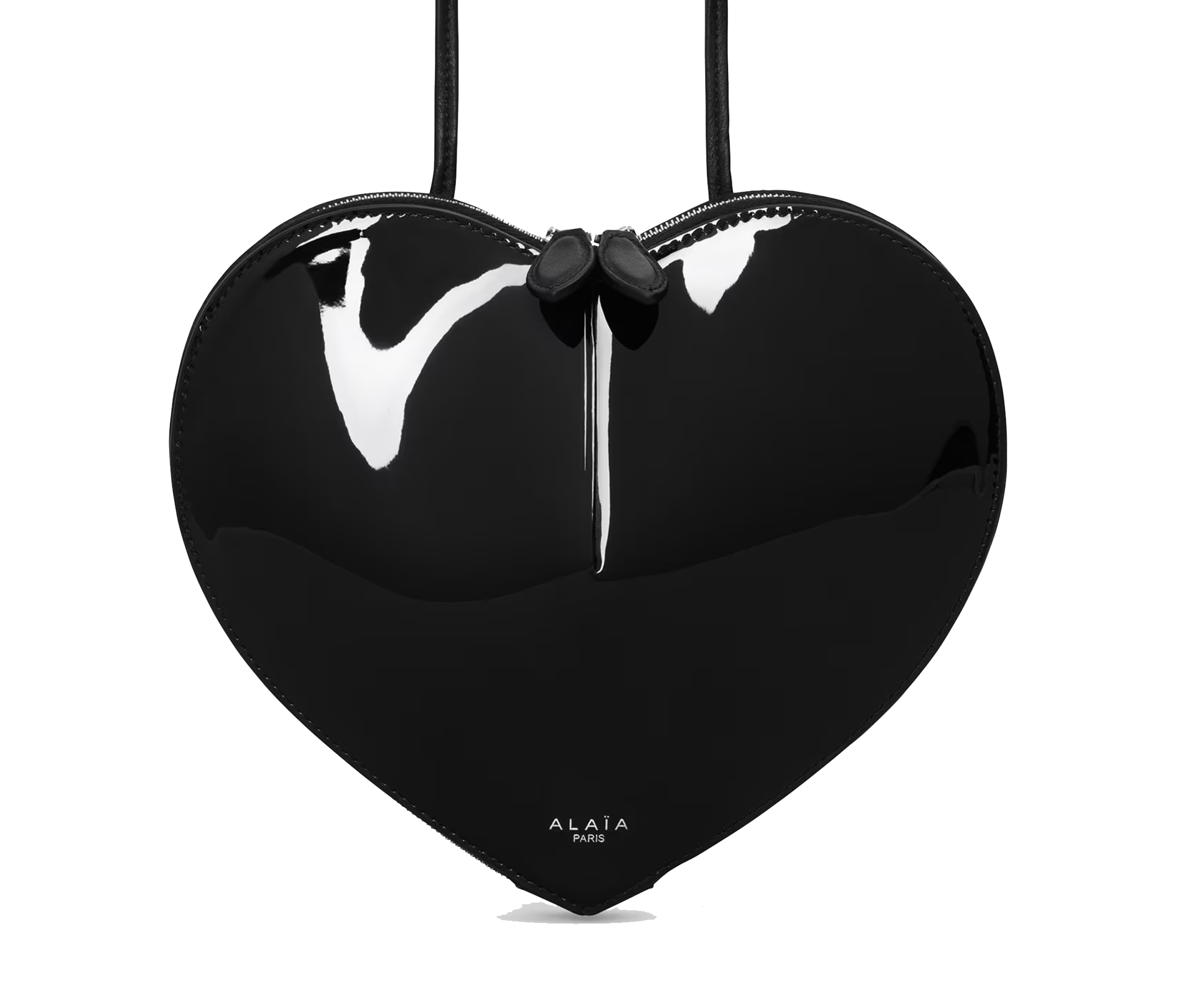 ALAIA LE COEUR BAG BLACK PATENT