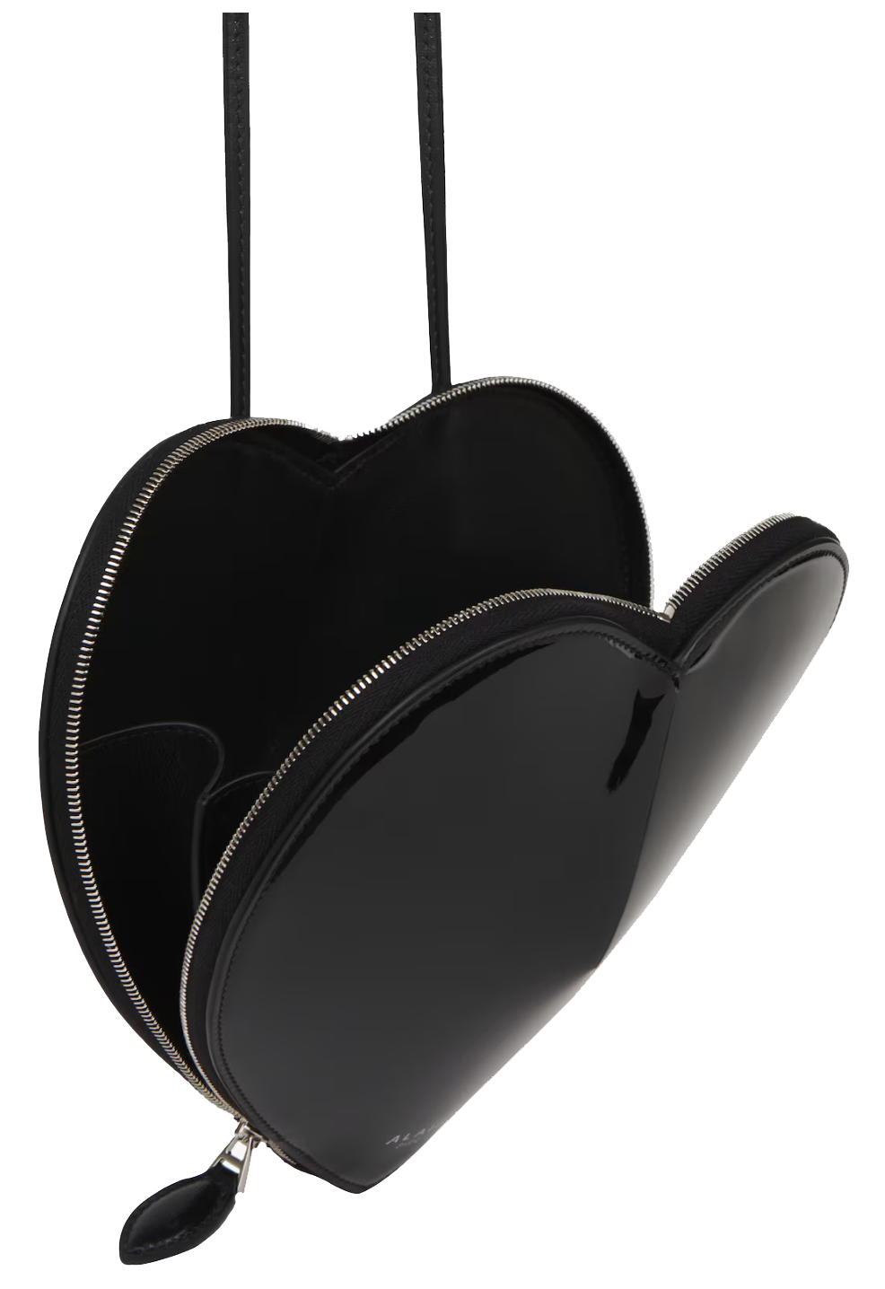 ALAIA LE COEUR BAG BLACK PATENT