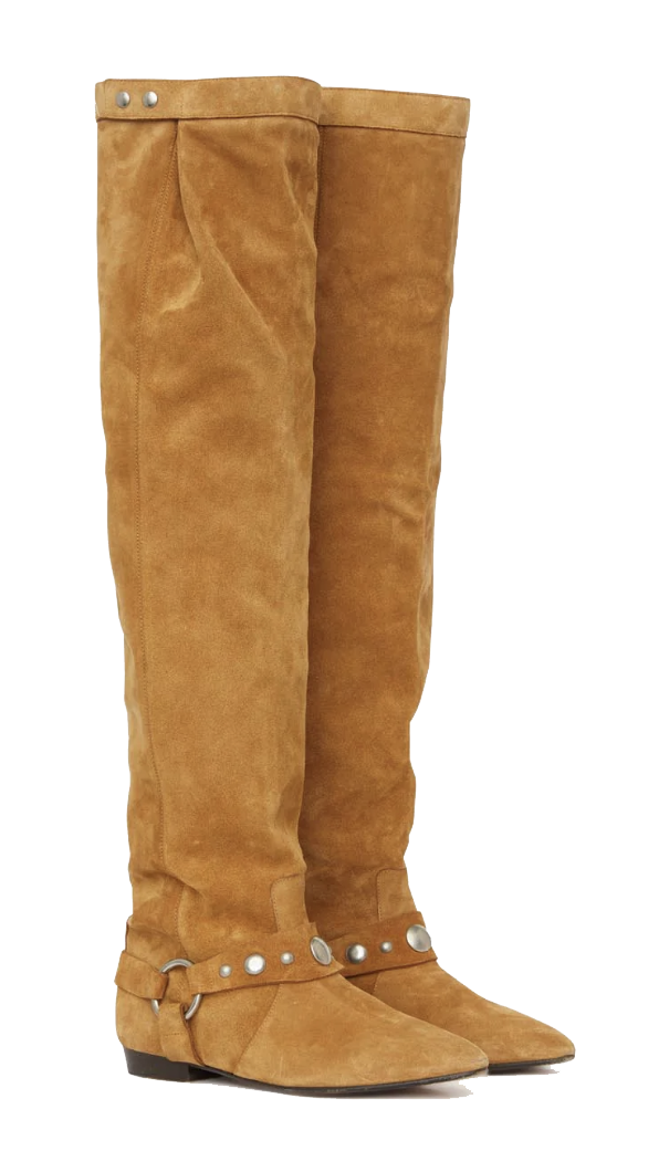 ISABEL MARANT SELIZE SUEDE BOOT COGNAC