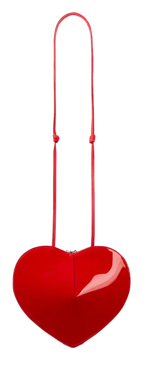 ALAIA LE COEUR PATENT ROUGE