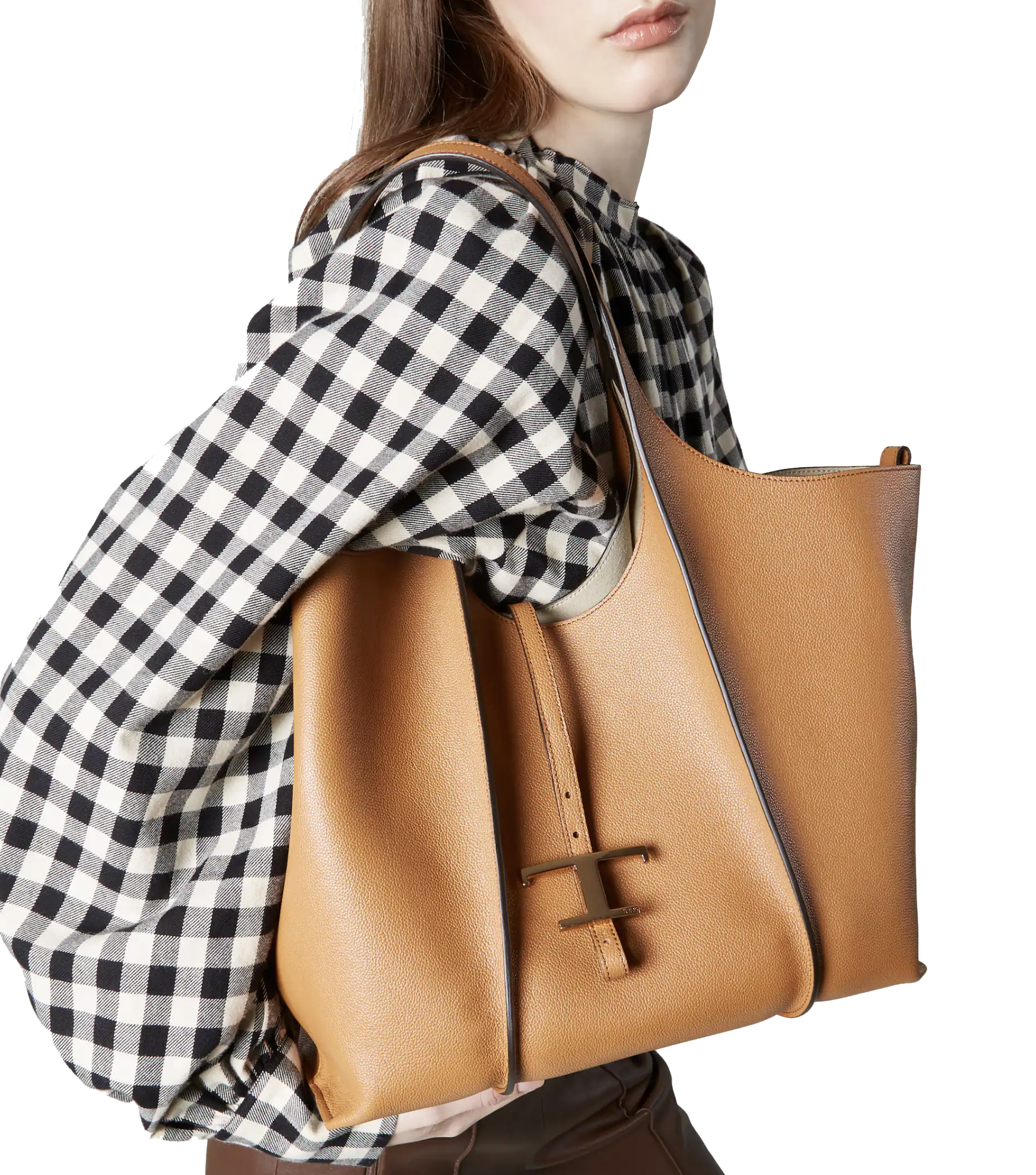 TODS T TIMELESS SHOPPINGBAG BROWN