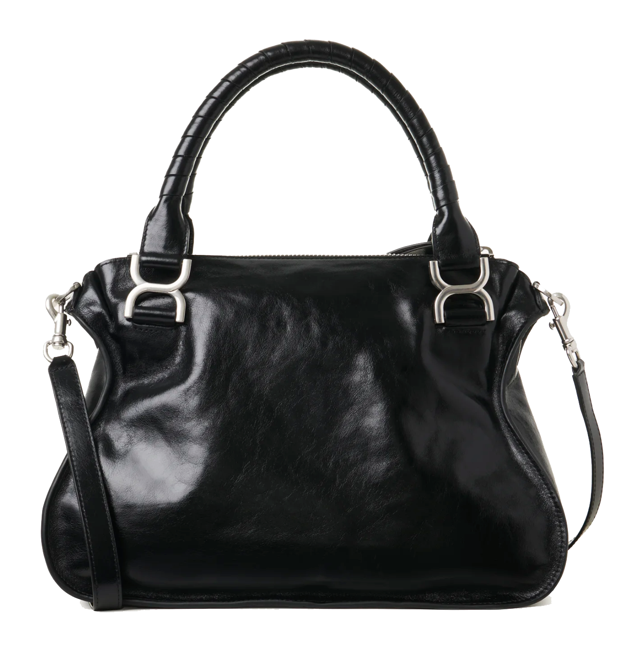 CHLOE MARCIE DOUBLE CARRY BAG BLACK