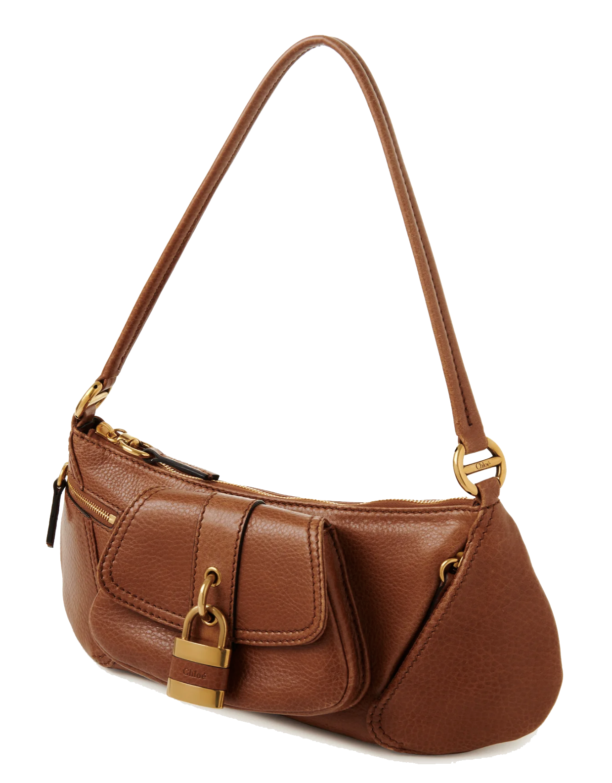 CHLOE 'THE 99' SHOULDER BAG CLAY BROWN