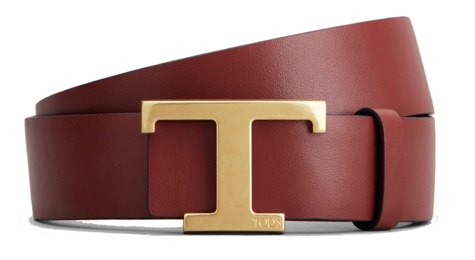 TODS T TIMELESS REVERSIBLE BELT BLACK RED