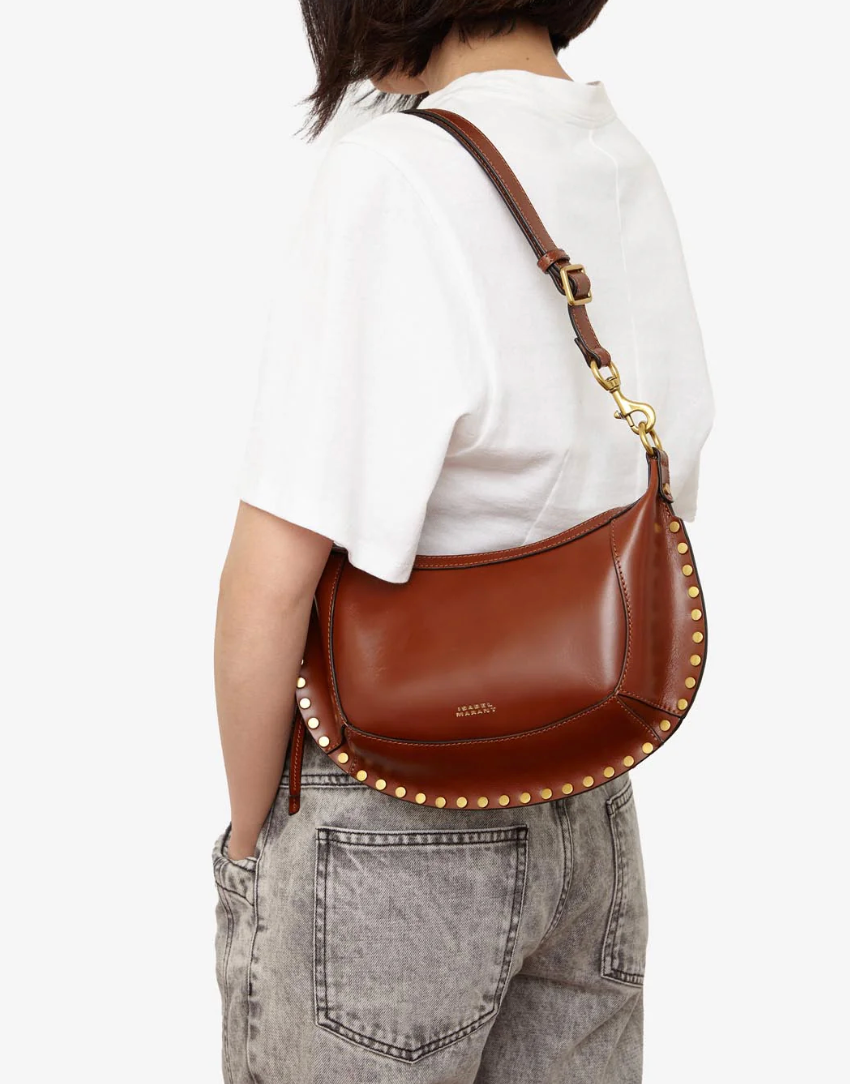 ISABEL MARANT OSKAN MOON LEATHER COGNAC