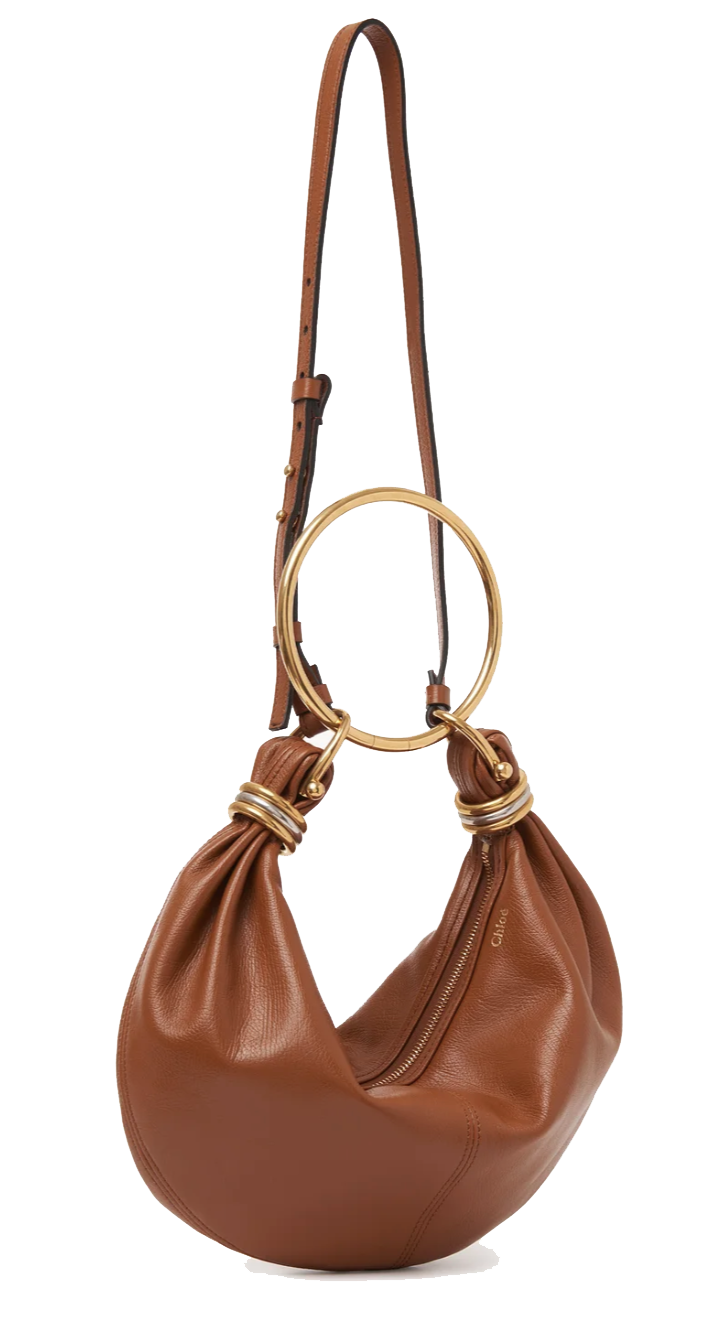 CHLOE SMALL HOBO BRACELET BAG CLAY BROWN