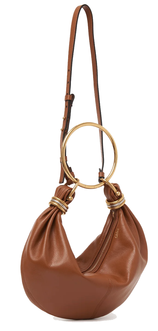 CHLOE SMALL HOBO BRACELET BAG CLAY BROWN