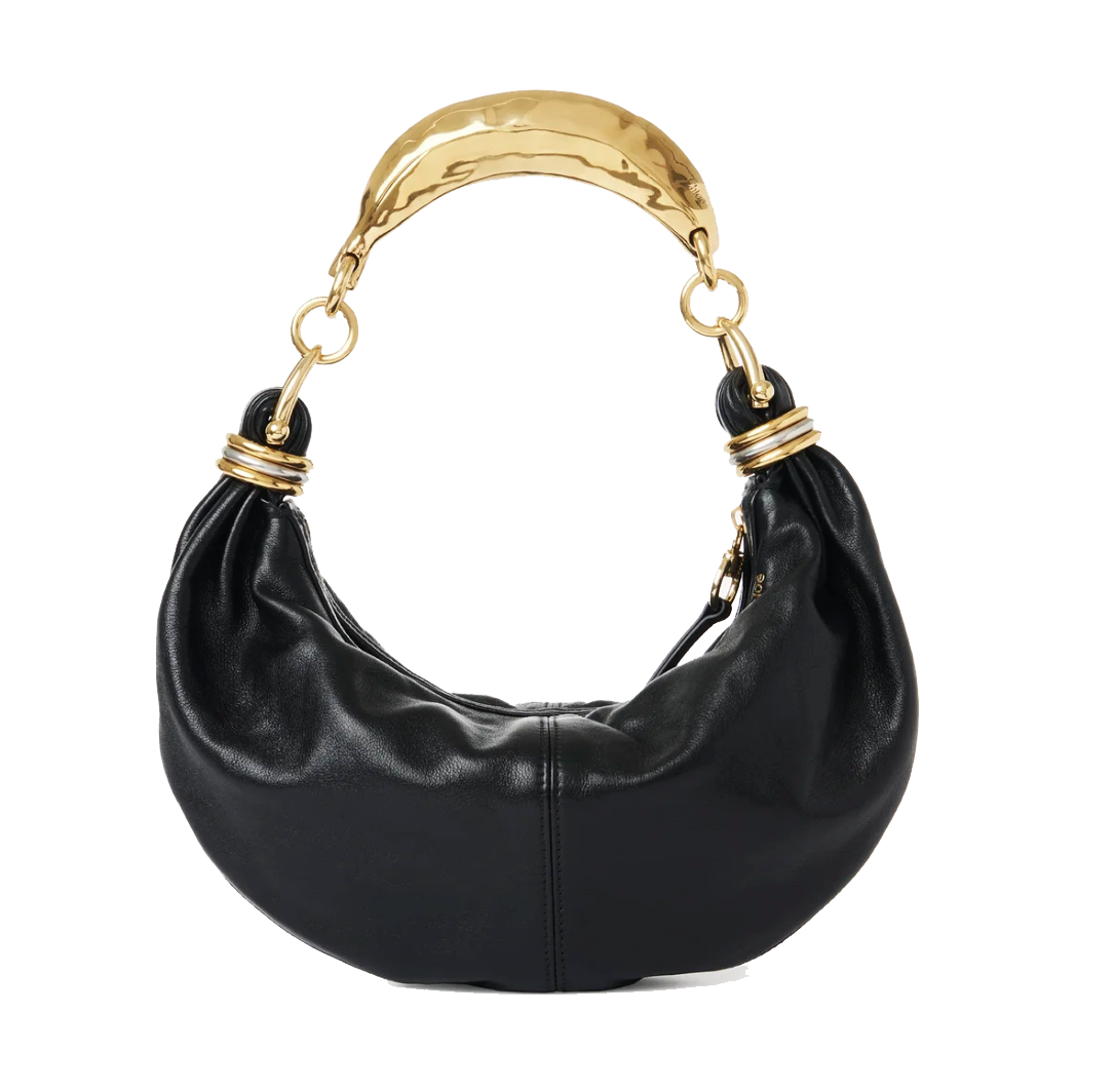 CHLOE SMALL HOBO BAG METAL BLACK