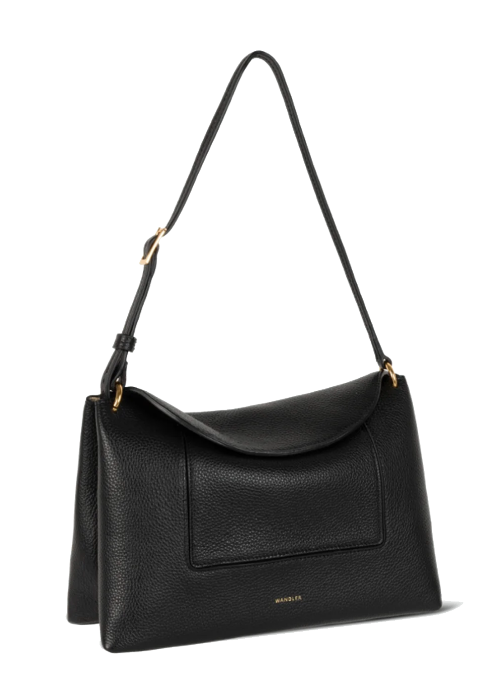 WANDLER PENELOPE SLOUCHY BAG BLACK CRUST