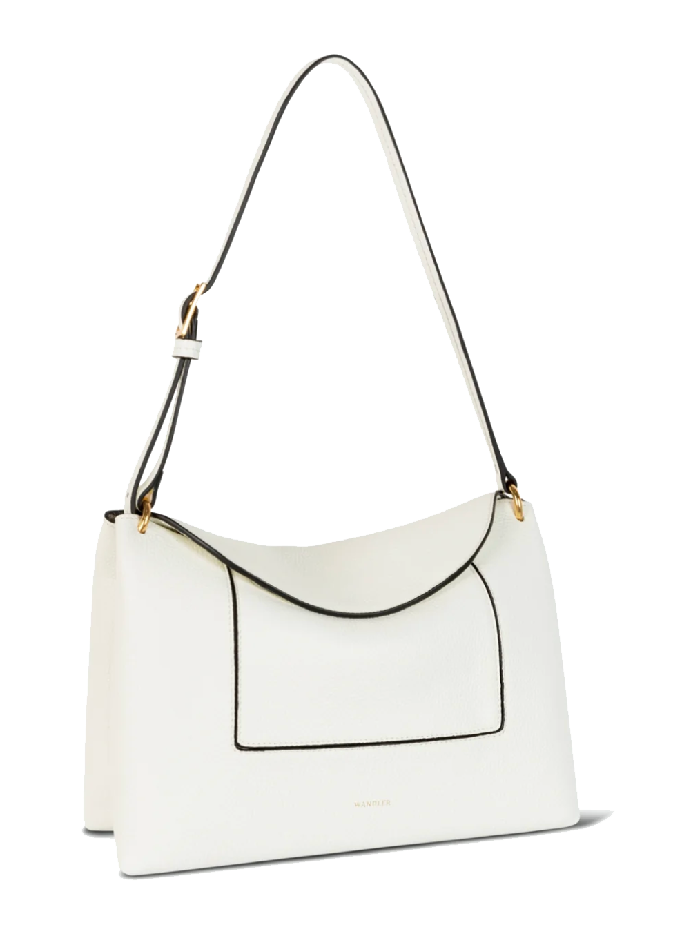 WANDLER PENELOPE SLOUCHY BAG WHITE CRUST