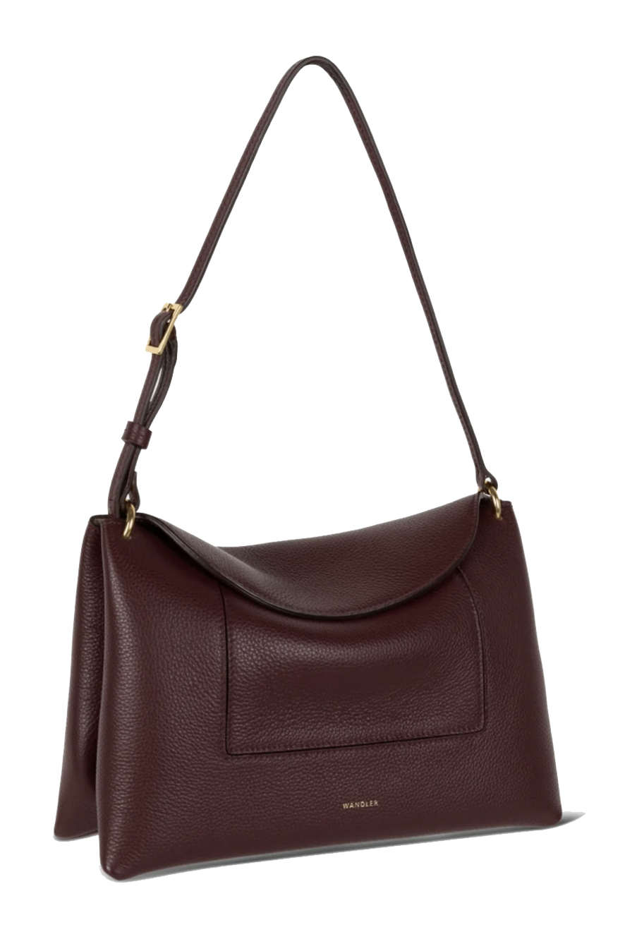 WANDLER PENELOPE SLOUCHY BAG ACAI CRUST