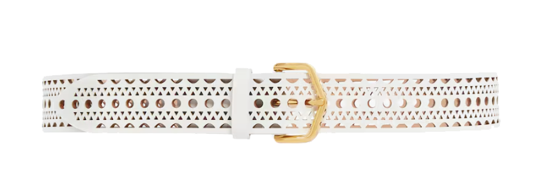 ALAIA NEO VIENNE BELT BLANC