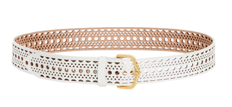 ALAIA NEO VIENNE BELT BLANC