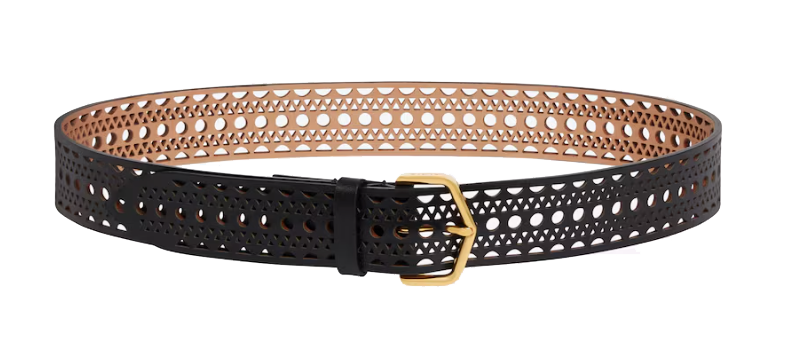 ALAIA NEO VIENNE BELT BLACK