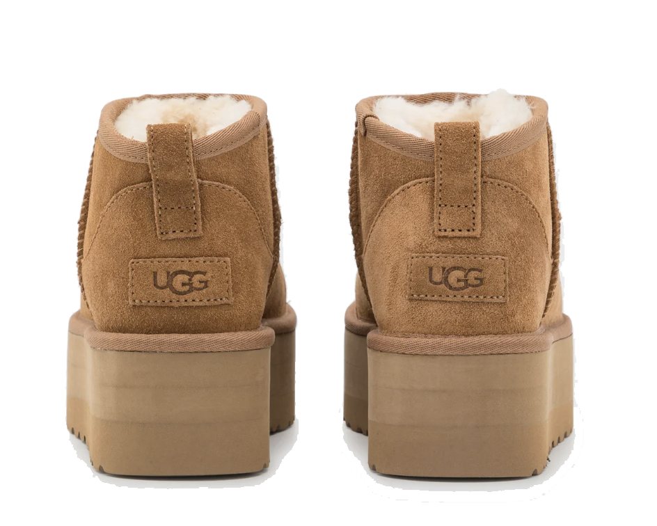 UGG CLASSIC ULTRA MINI PLATFORM CHESTNUT