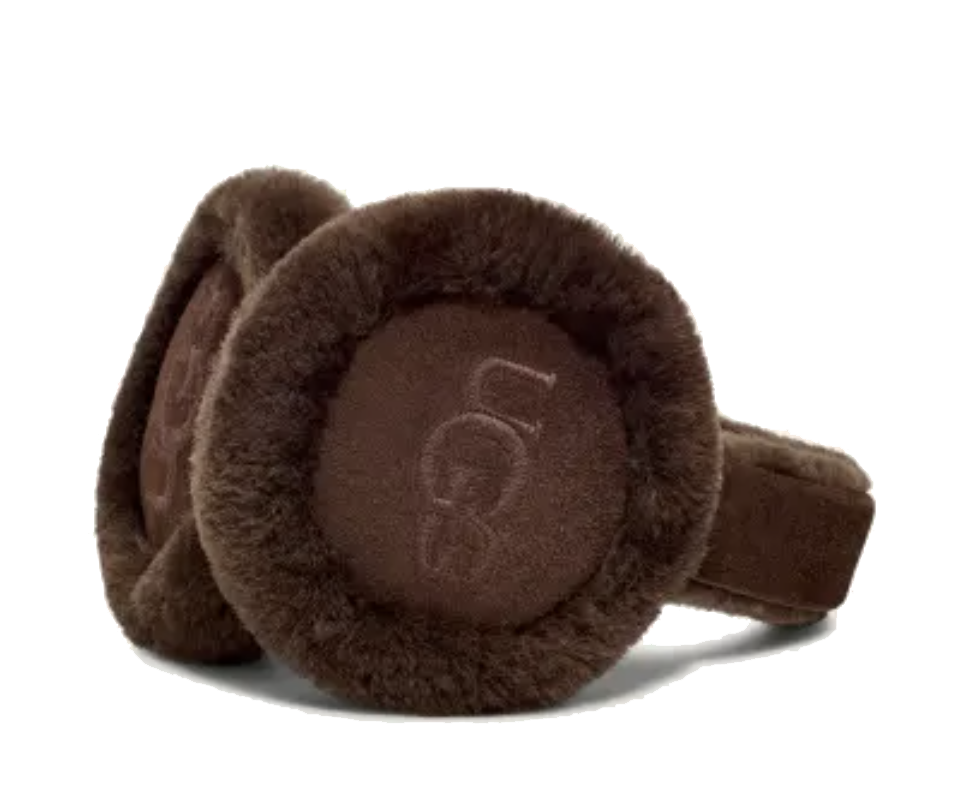 UGG SHEEPSKIN EMBRODERY EARMUFF BURNT CEDAR