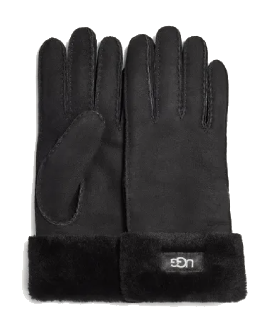 UGG CUFF GLOVE BLACK