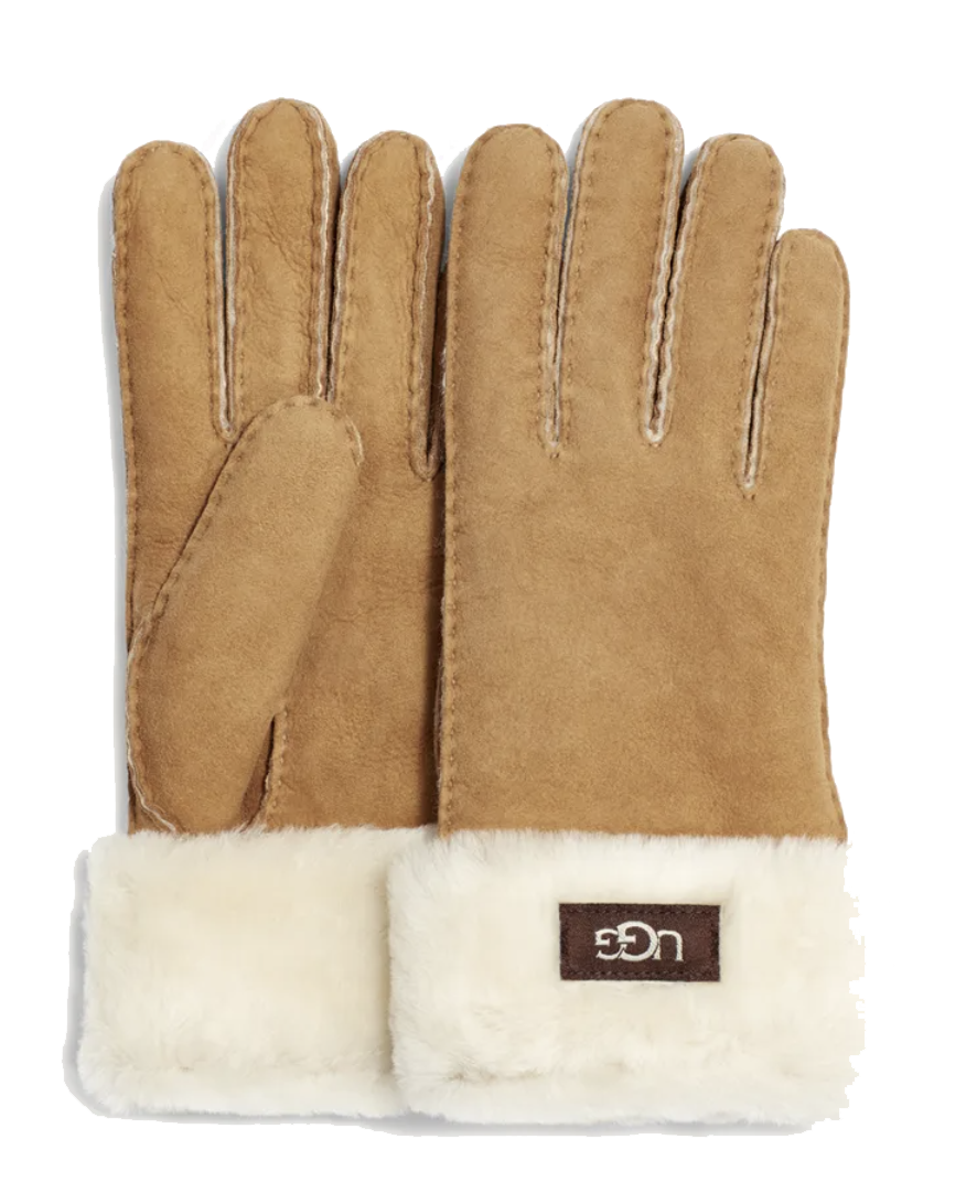 UGG CUFF GLOVE CHESTNUT