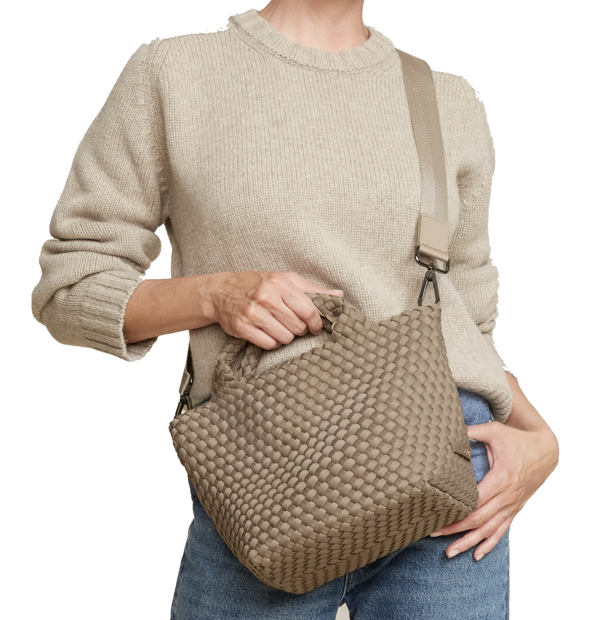 NAGHEDI ST.BARTHS SMALL TOTE CASHMERE