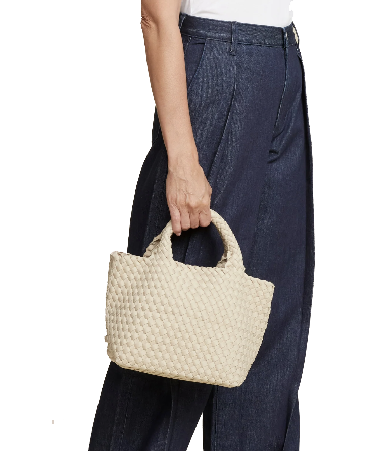 NAGHEDI ST.BARTHS SMALL TOTE ECRU