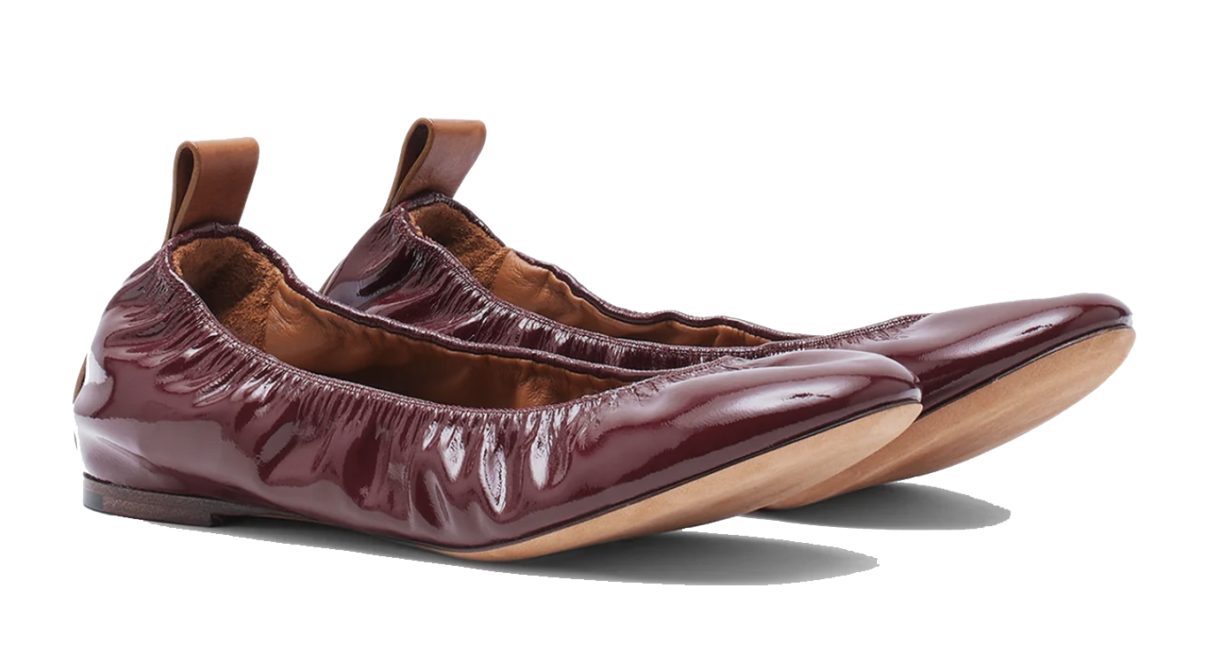 LANVIN  BALLERINA BORDEAUX