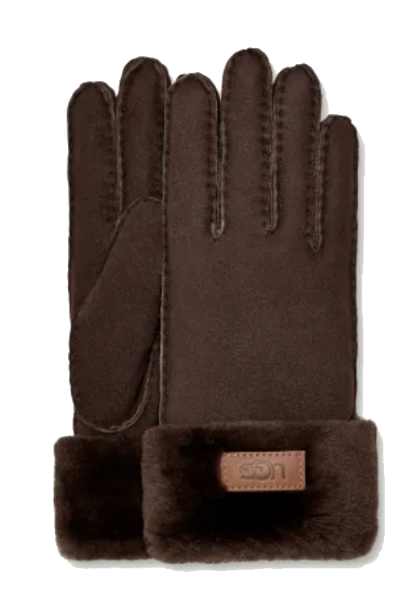 UGG CUFF GLOVE BURNT CEDAR