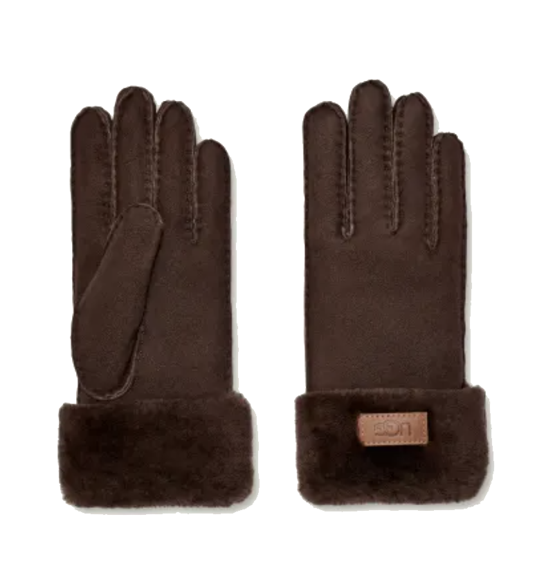 UGG CUFF GLOVE BURNT CEDAR