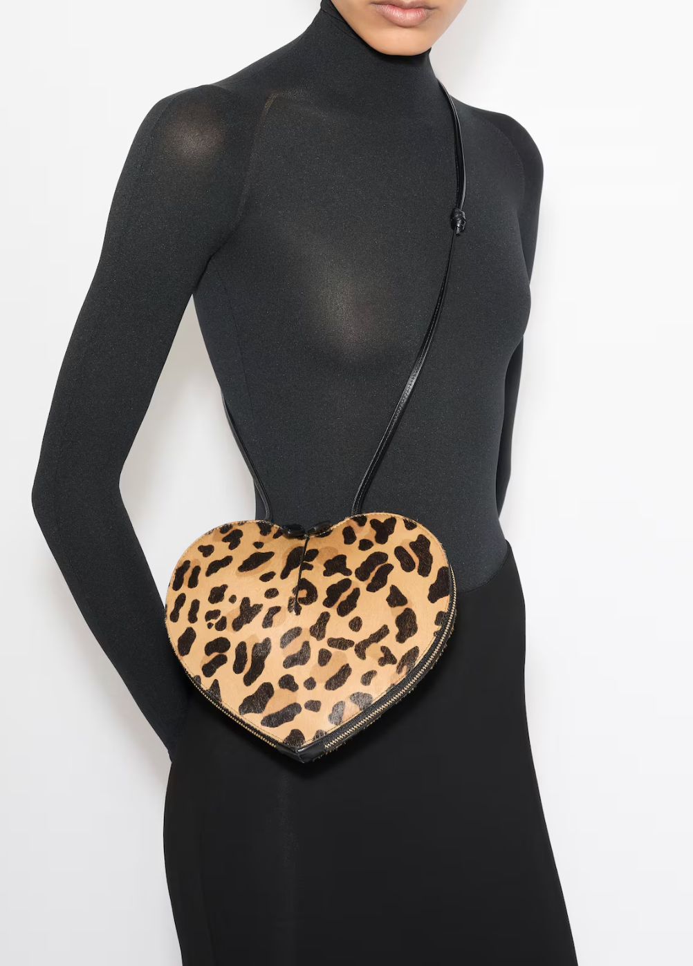 ALAIA LE COEUR LEOPARD HAIRCALF