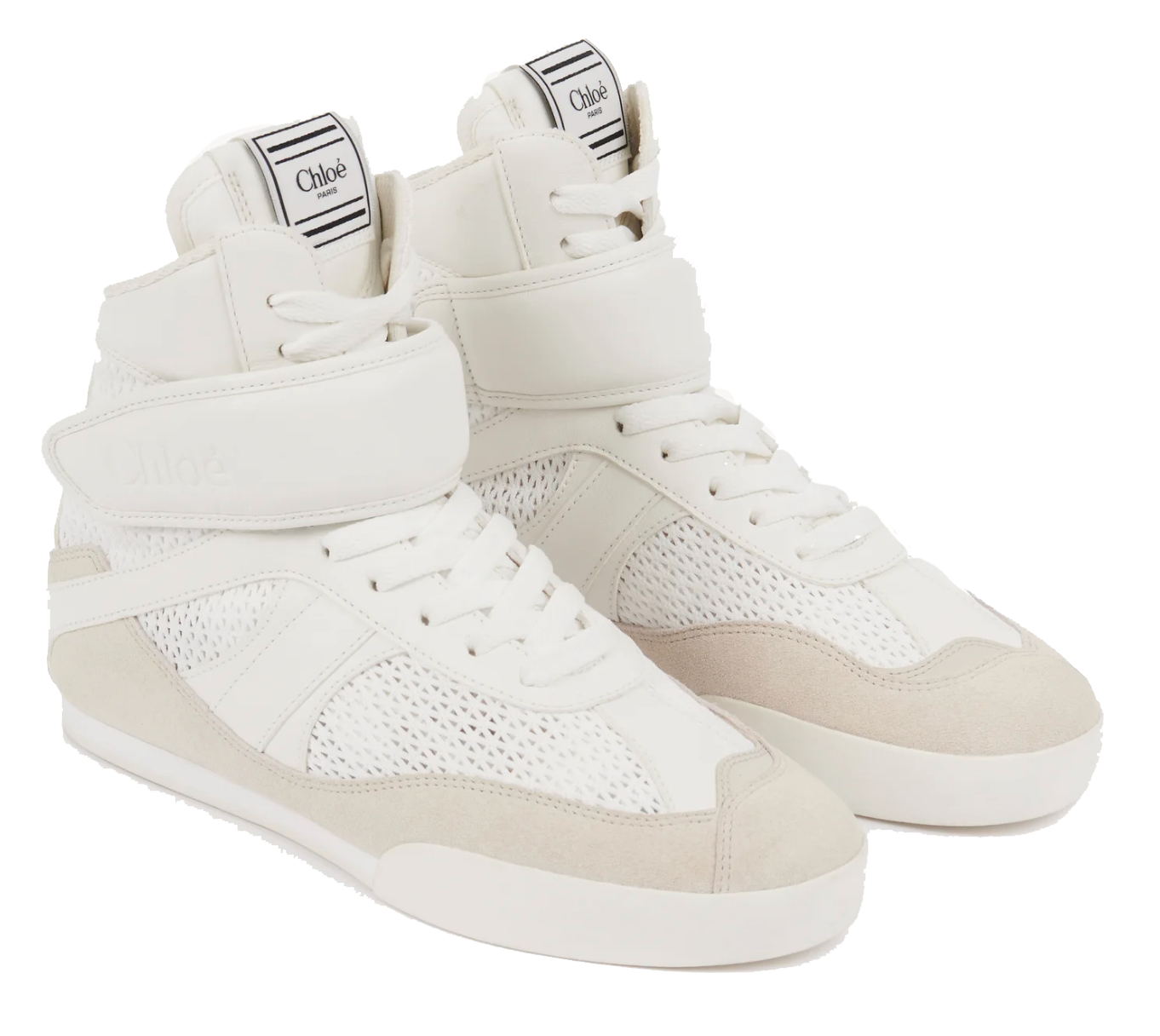 CHLOE KICK SNEAKER HIGH CLOUDY CREAM