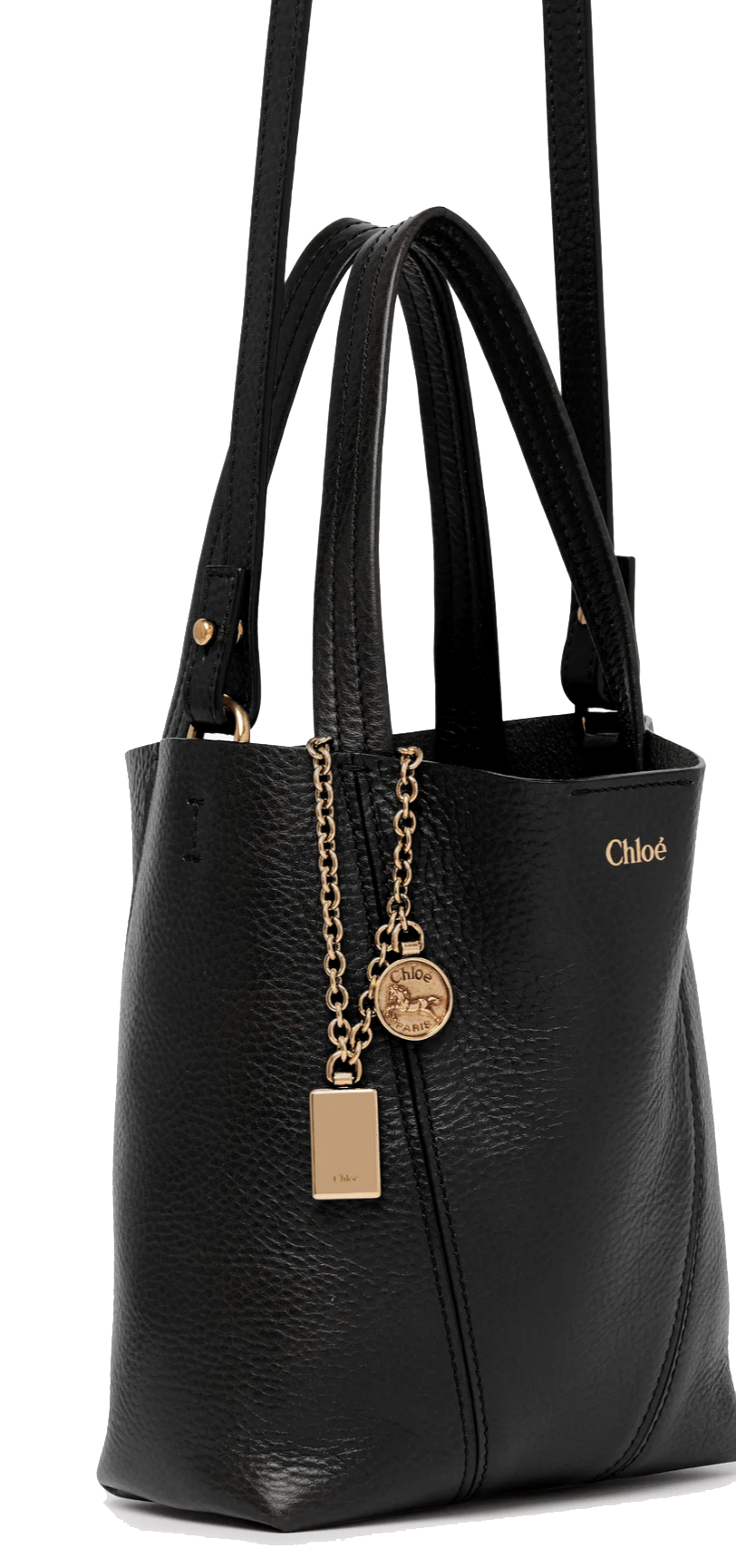 CHLOE SPIN BAG SMALL BLACK