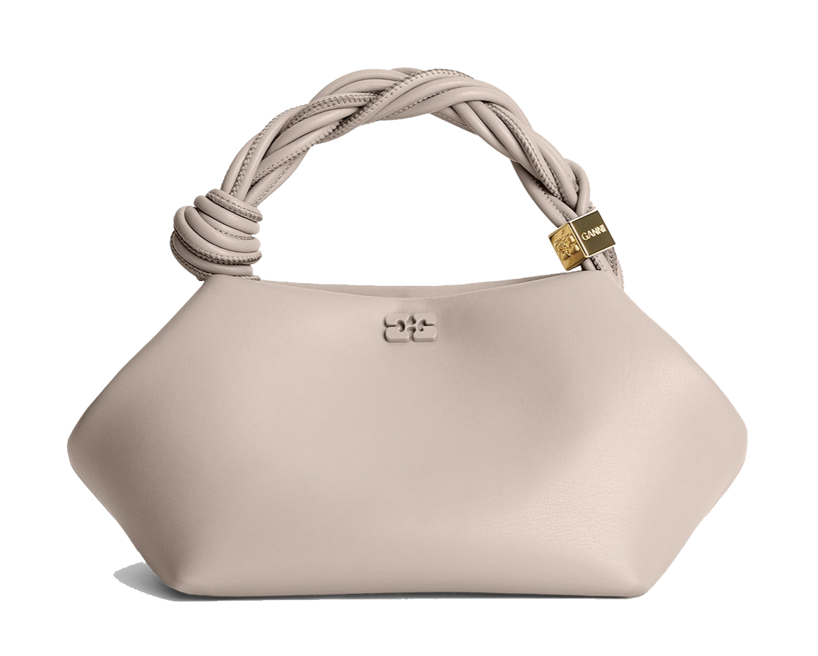 GANNI BOU BAG OYSTER GRAY SMALL