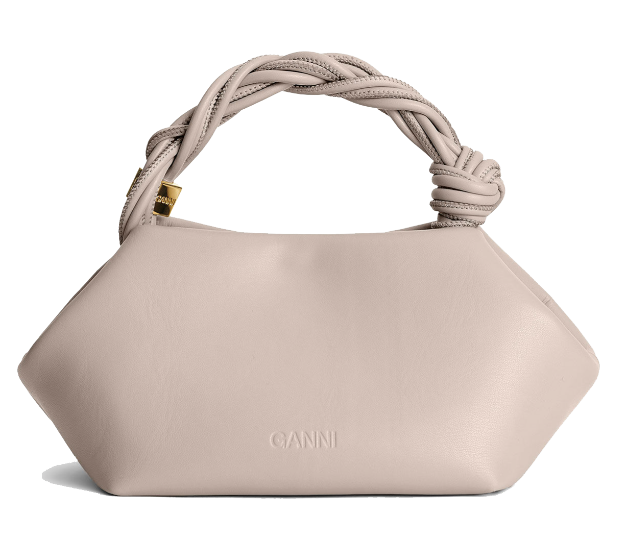 GANNI BOU BAG OYSTER GRAY SMALL