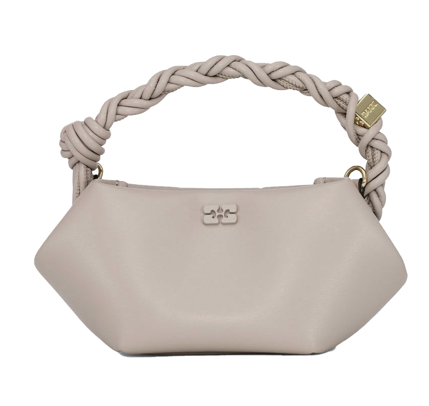 GANNI BOU BAG OYSTER GRAY MINI