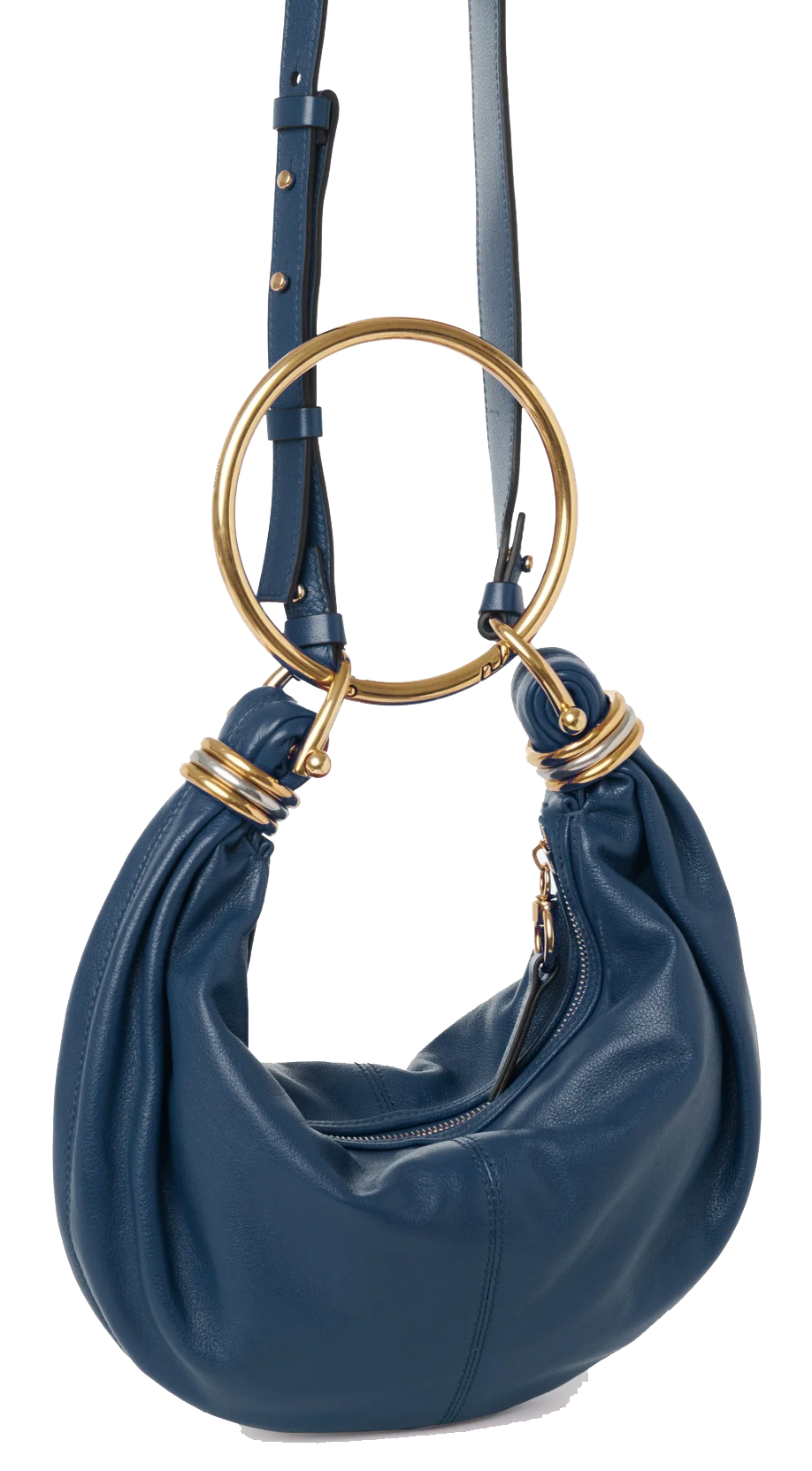 CHLOE BRACELET BAG SMALL TAPESTRY BLUE