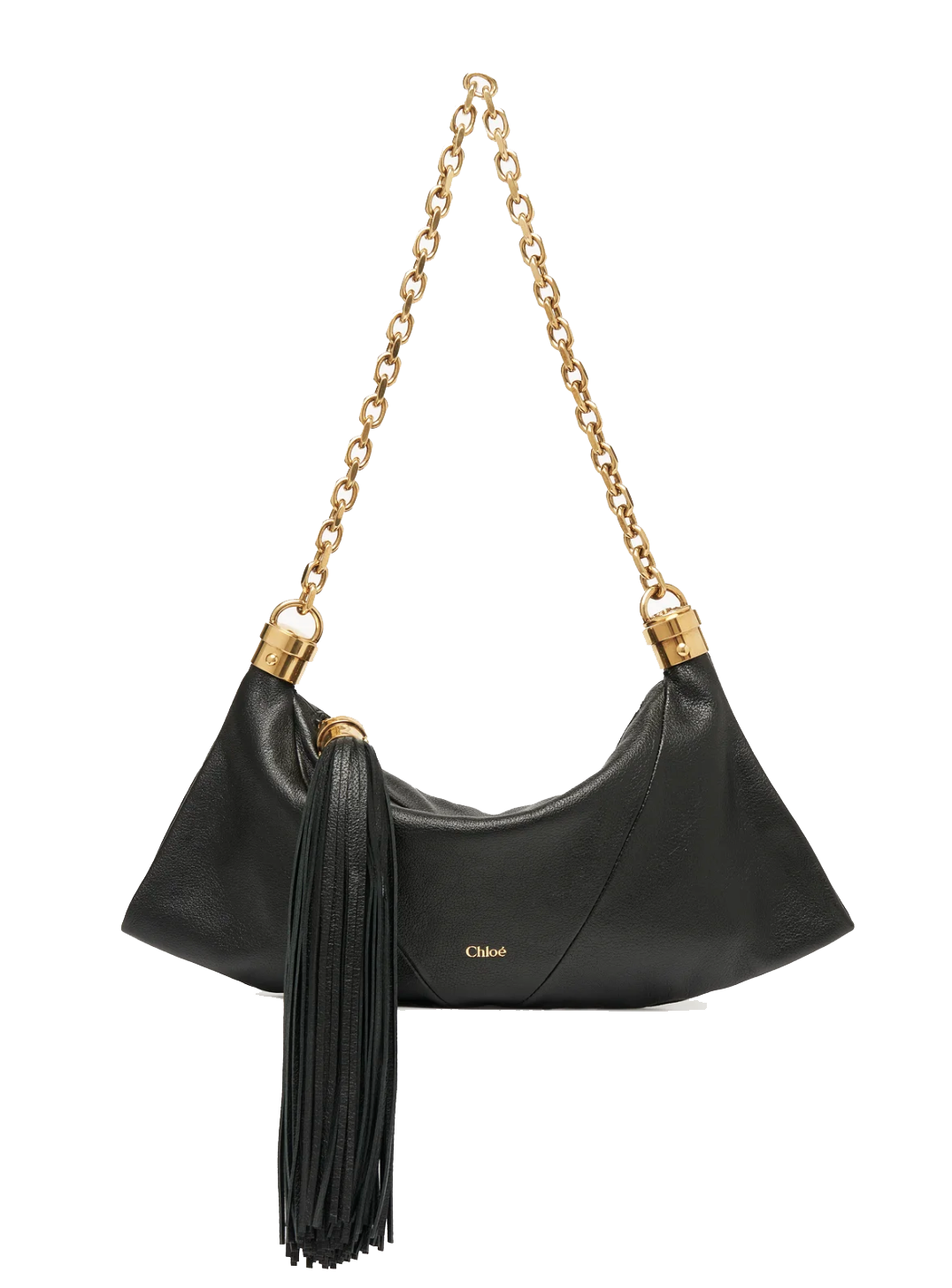 CHLOE FOULARD SHOULDER BAG BLACK SMALL