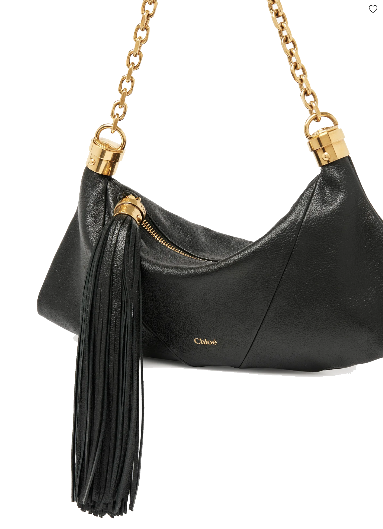 CHLOE FOULARD SHOULDER BAG BLACK SMALL