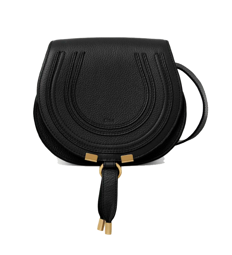 CHLOE MARCIE SADDLE SMALL BLACK