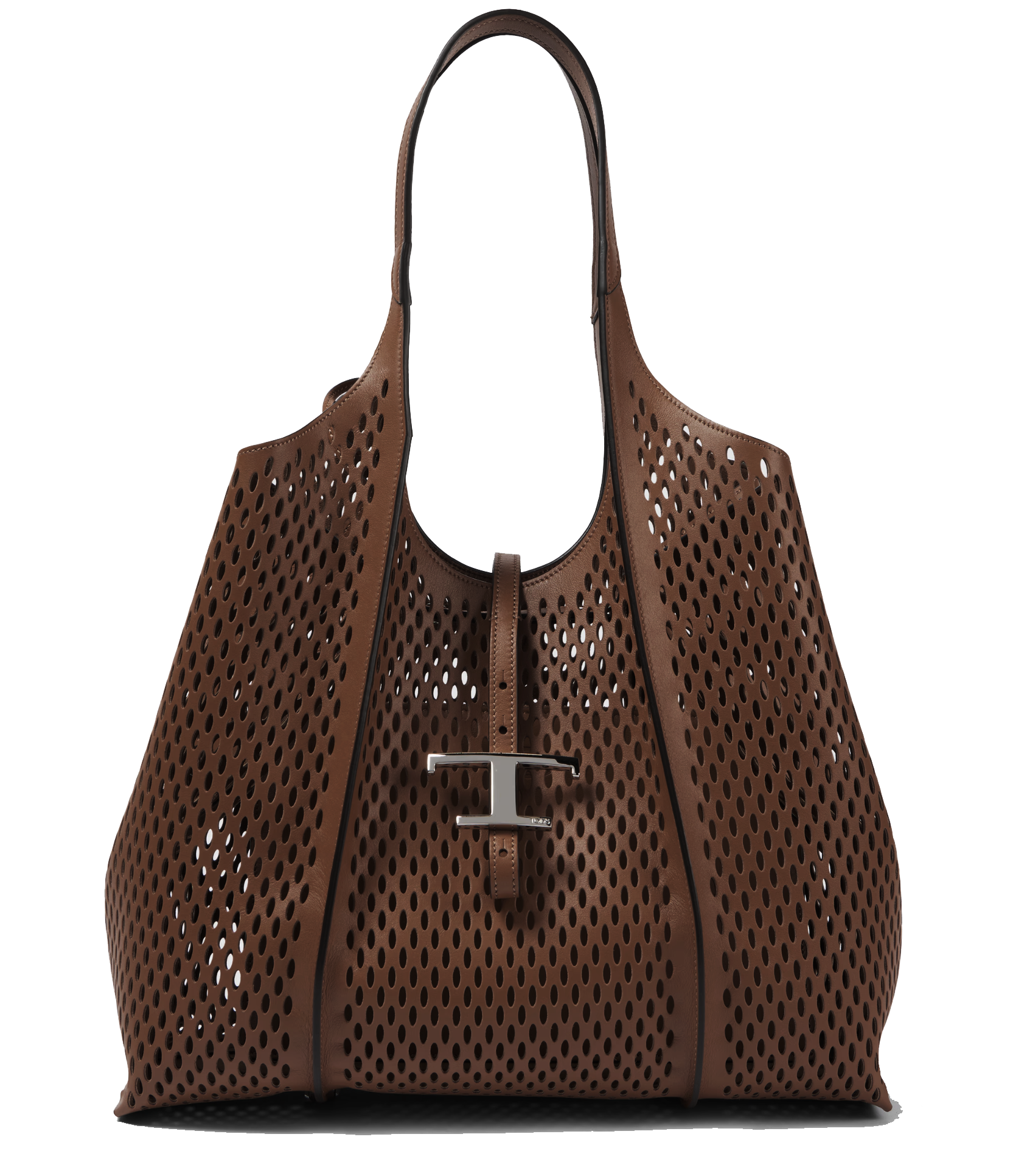 TOD'S  SHOPPER LASER SMALL BROWN