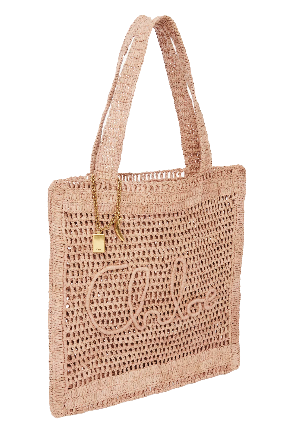 CHLOE SUMMER BANANA TOTE BAG SUMMERY BEIGE