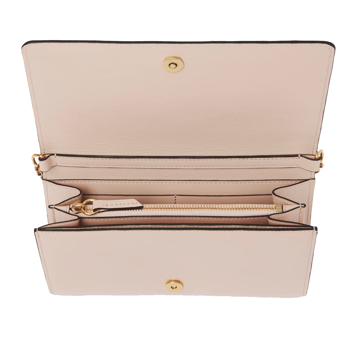 CHLOE ICONIC FLAP WALLET CEMENT PINK