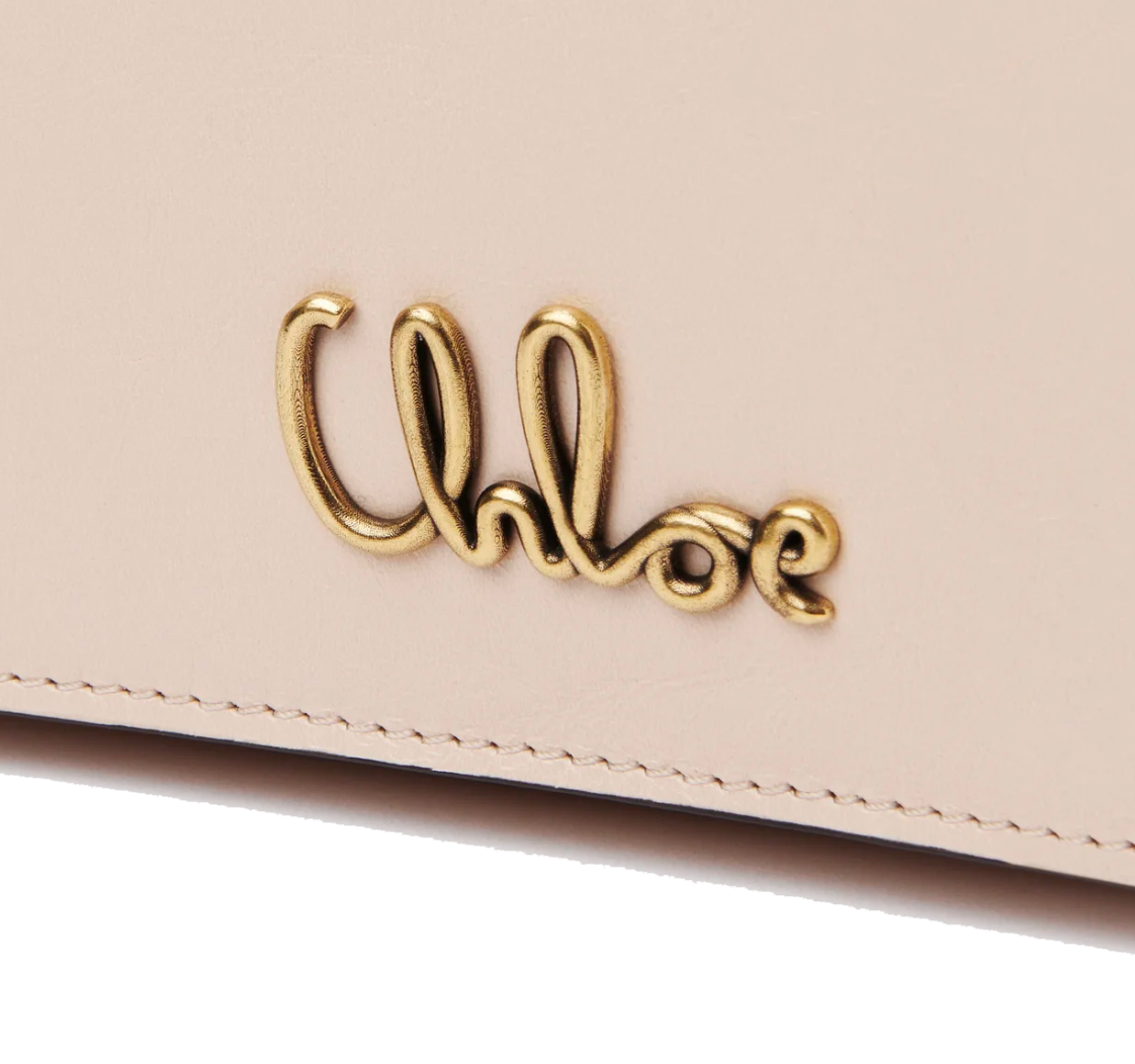 CHLOE ICONIC FLAP WALLET CEMENT PINK