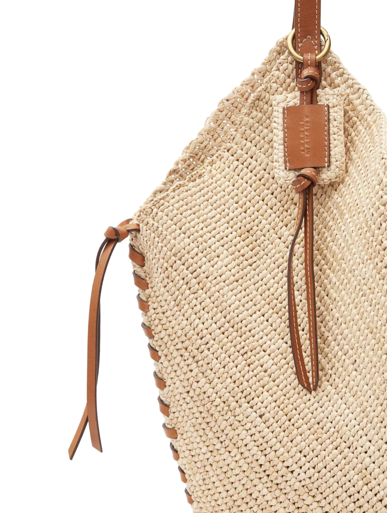 ISABEL MARANT TAMPA RAFFIA SHOULDER BAG