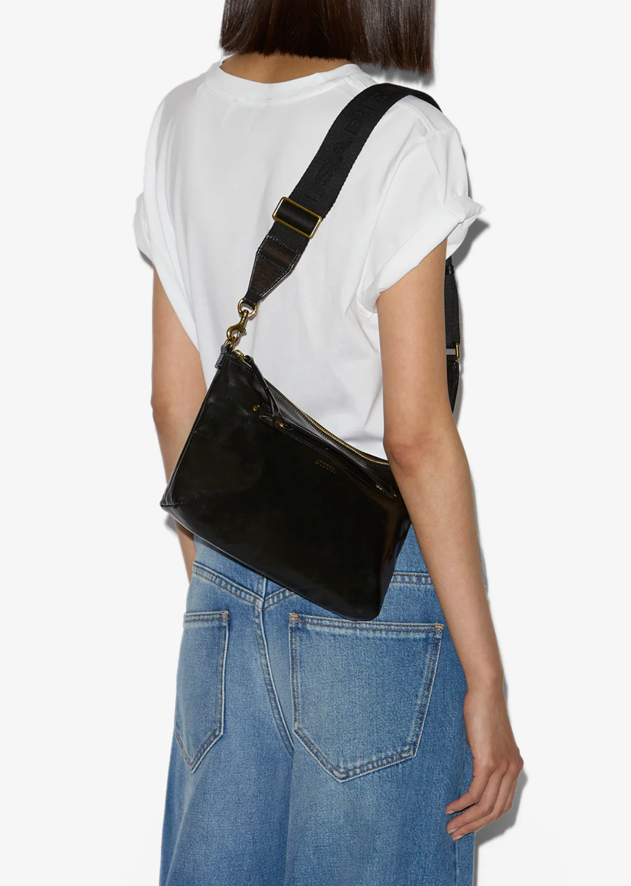 ISABEL MARANT NESSAH SHOULDER BAG BLACK