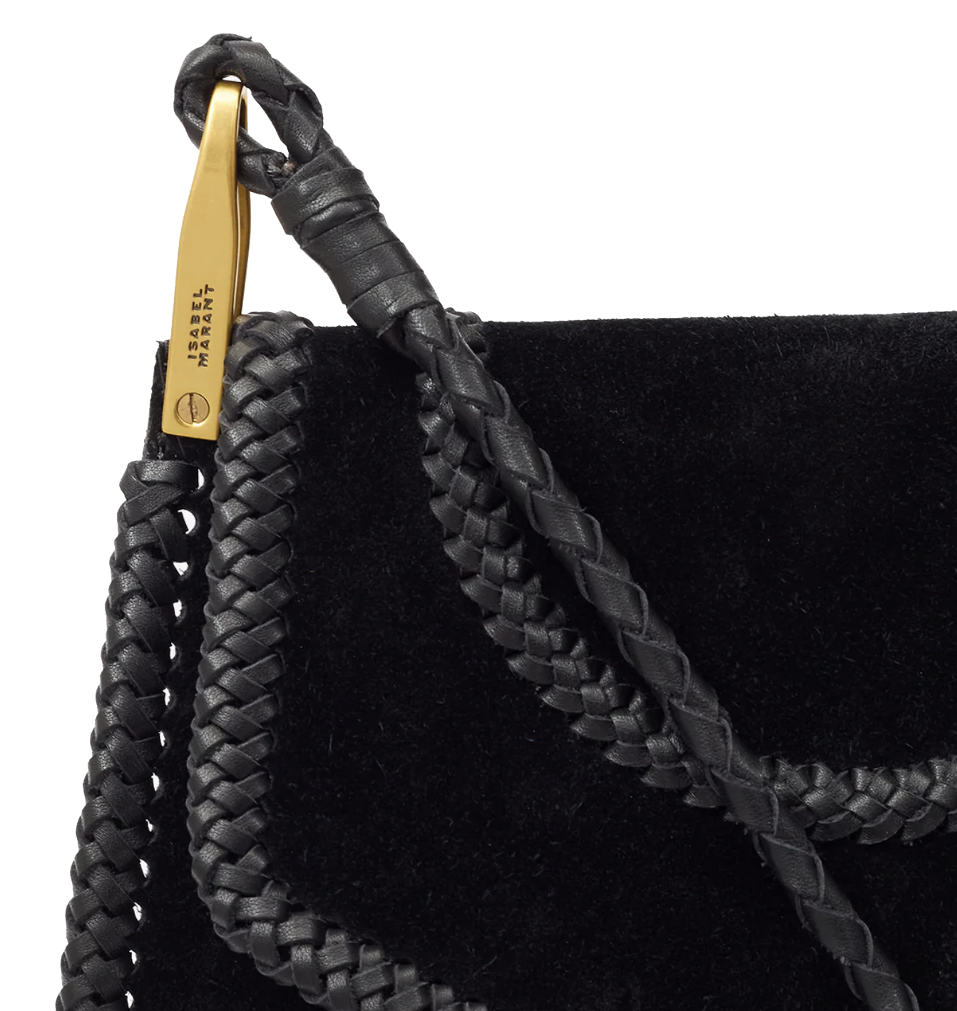 ISABEL MARANT ANAHI SHOULDER BAG BLACK