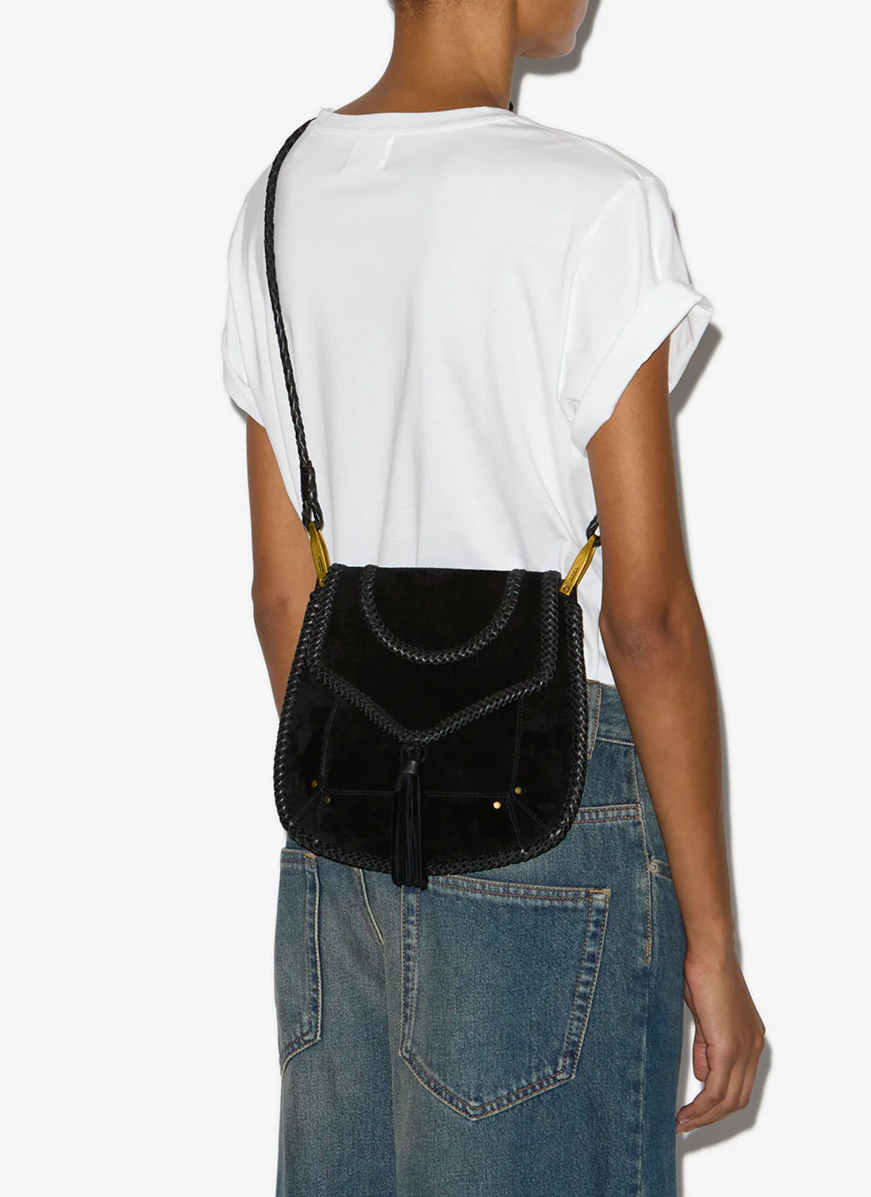 ISABEL MARANT ANAHI SHOULDER BAG BLACK