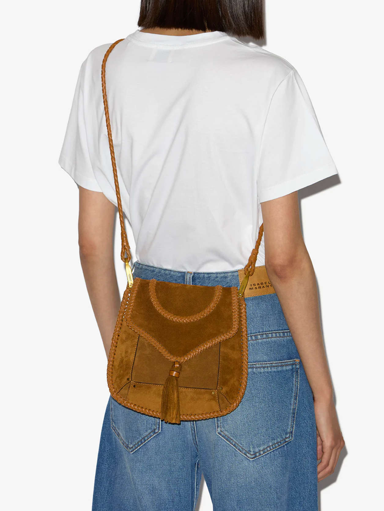 ISABEL MARANT ANAHI SHOULDER BAG COGNAC