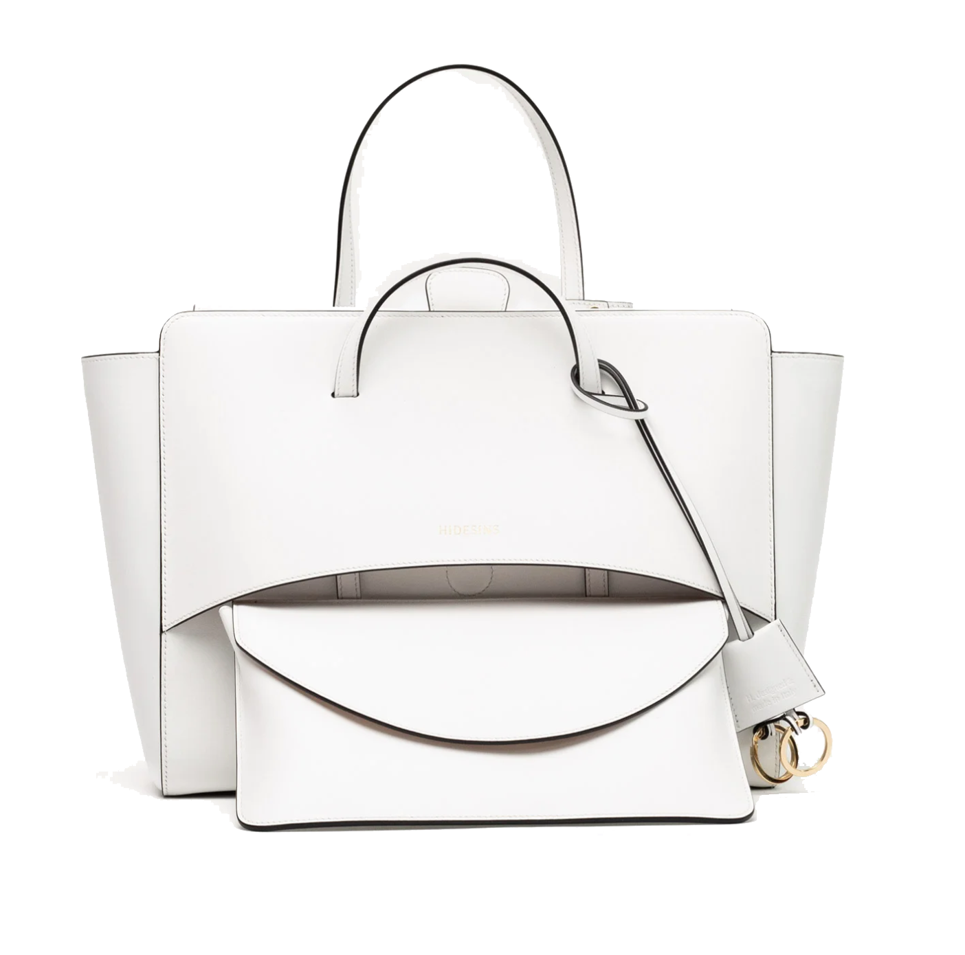 HIDESINS BAG FLAP LARGE WHITE